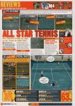 Scan of the review of All Star Tennis 99 published in the magazine Nintendo World 2, page 1