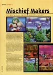 Scan of the review of Mischief Makers published in the magazine Hyper 53, page 1