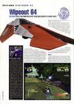 Scan du test de WipeOut 64 paru dans le magazine Hyper 62, page 1