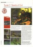 Scan of the review of Turok 2: Seeds Of Evil published in the magazine Hyper 63, page 1