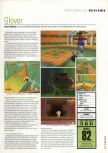 Scan of the review of Glover published in the magazine Hyper 64, page 1