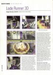Scan of the review of Lode Runner 3D published in the magazine Hyper 69, page 1