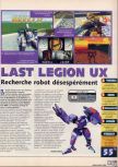 Scan du test de Last Legion UX paru dans le magazine X64 20, page 1