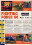 Scan of the review of Fighting Force 64 published in the magazine X64 20, page 1