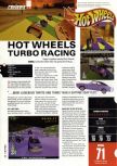 Scan of the review of Hot Wheels Turbo Racing published in the magazine Hyper 74, page 1