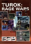 Scan of the preview of Turok: Rage Wars published in the magazine Hyper 75, page 1
