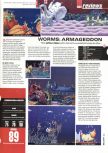Scan du test de Worms Armageddon paru dans le magazine Hyper 75, page 1