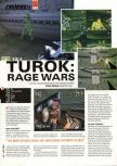 Scan of the review of Turok: Rage Wars published in the magazine Hyper 76, page 1