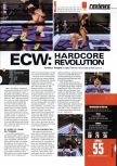 Scan of the review of ECW Hardcore Revolution published in the magazine Hyper 79, page 1