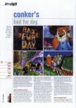 Scan of the preview of Conker's Bad Fur Day published in the magazine Hyper 85, page 1