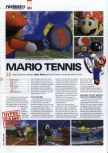 Scan du test de Mario Tennis paru dans le magazine Hyper 85, page 1