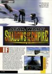 Scan of the review of Star Wars: Shadows Of The Empire published in the magazine Nintendo Magazine System 49, page 1
