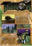 Scan of the review of Turok: Dinosaur Hunter published in the magazine Nintendo Magazine System 49, page 2