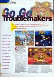 Scan du test de Mischief Makers paru dans le magazine 64 Extreme 7, page 1