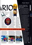 Scan of the review of Super Mario 64 published in the magazine 64 Magazine 01, page 2