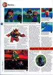 Scan of the review of Super Mario 64 published in the magazine 64 Magazine 01, page 3