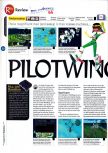 Scan of the review of Pilotwings 64 published in the magazine 64 Magazine 01, page 1