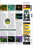 Scan of the review of Mario Kart 64 published in the magazine 64 Magazine 01, page 8