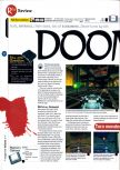 Scan of the review of Doom 64 published in the magazine 64 Magazine 01, page 1