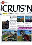 Scan of the review of Cruis'n USA published in the magazine 64 Magazine 01, page 1