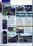 Scan du test de Monaco Grand Prix Racing Simulation 2 paru dans le magazine 64 Magazine 25, page 1