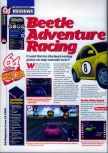 Scan of the review of Beetle Adventure Racing published in the magazine 64 Magazine 25, page 1
