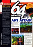 Scan of the preview of A Bug's Life published in the magazine 64 Magazine 25, page 1