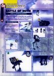 Scan of the walkthrough of Star Wars: Rogue Squadron published in the magazine 64 Magazine 25, page 3