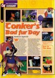 Scan de la preview de Conker's Bad Fur Day paru dans le magazine 64 Magazine 41, page 5