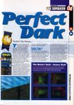 Scan of the review of Perfect Dark published in the magazine 64 Magazine 41, page 2