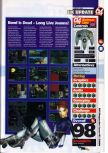 Scan of the review of Perfect Dark published in the magazine 64 Magazine 41, page 6