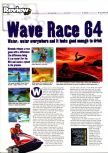 Scan of the review of Wave Race 64 published in the magazine N64 Pro 01, page 1