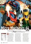 Scan of the preview of Micro Machines 64 Turbo published in the magazine Total Control 2, page 1