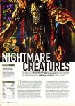 Scan of the review of Nightmare Creatures published in the magazine Total Control 4, page 1