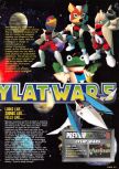 Scan of the preview of Lylat Wars published in the magazine Nintendo Magazine System 54, page 2