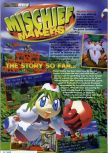 Scan of the review of Mischief Makers published in the magazine Nintendo Magazine System 60, page 1