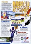 Scan of the review of Nagano Winter Olympics 98 published in the magazine Nintendo Magazine System 60, page 1