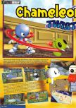 Scan of the review of Chameleon Twist published in the magazine Nintendo Magazine System 61, page 1