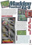 Scan of the review of Madden Football 64 published in the magazine Nintendo Magazine System 61, page 2