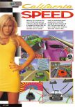 Scan of the review of California Speed published in the magazine Nintendo Magazine System 75, page 1
