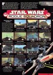 Scan of the walkthrough of Star Wars: Rogue Squadron published in the magazine Nintendo Magazine System 75, page 1