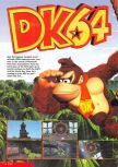 Scan du test de Donkey Kong 64 paru dans le magazine Nintendo Magazine System 82, page 1