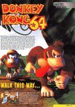 Scan of the walkthrough of Donkey Kong 64 published in the magazine Nintendo Magazine System 83, page 1