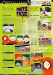 Scan of the review of South Park published in the magazine GamePro 125, page 1