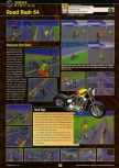 Scan of the preview of Road Rash 64 published in the magazine GamePro 130, page 6