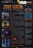 Scan of the review of Duke Nukem Zero Hour published in the magazine GamePro 132, page 1