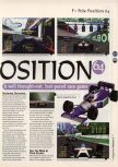 Scan of the review of F1 Pole Position 64 published in the magazine 64 Magazine 06, page 2