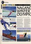 Scan de la preview de Nagano Winter Olympics 98 paru dans le magazine 64 Magazine 06, page 1