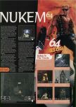 Scan of the review of Duke Nukem 64 published in the magazine 64 Magazine 07, page 2