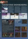 Scan de la preview de Twisted Edge Snowboarding paru dans le magazine 64 Magazine 08, page 1